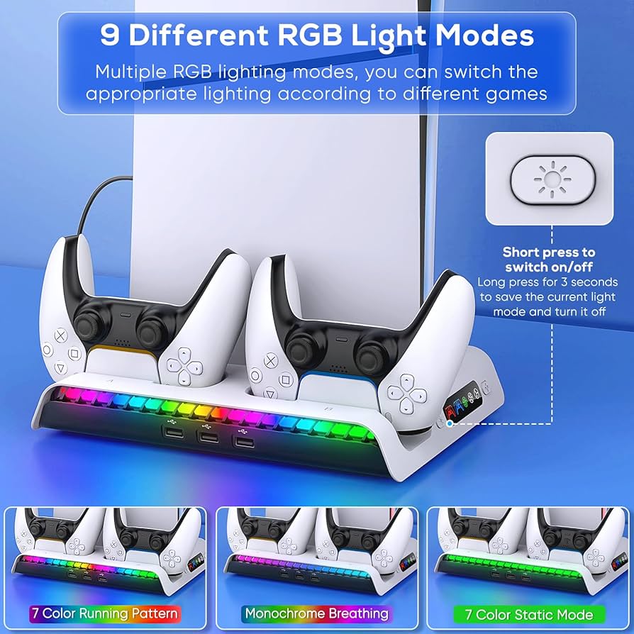 【セット15000相当】PS5コントローラー（黒）、充電スタンド、冷却ファン 楽天市場】PS5 用 Slim 冷却ファン 冷却 冷却スタンド スタンド